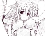  1girl breasts cum cum_in_clothes cum_on_body cum_on_breasts cum_on_upper_body fate_testarossa hetero large_breasts lyrical_nanoha mahou_shoujo_lyrical_nanoha monochrome penis penis_under_clothes solo_focus uni8 