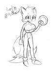  big_breasts breasts canine crossgender female fox miles_prower norithics solo sonic_(series) tail 