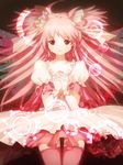  alternate_costume avri gloves hands_clasped kaname_madoka long_hair mahou_shoujo_madoka_magica own_hands_together pink_eyes pink_hair praying solo spoilers tears thigh_gap thighhighs two_side_up ultimate_madoka white_gloves wings zettai_ryouiki 