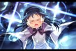  akemi_homura black_hair hairband letterboxed long_hair mahou_shoujo_madoka_magica sakino_shingetsu solo tears 