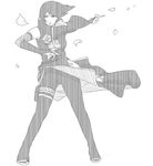  artist_request attack cloak konan monochrome naruto naruto_shippuuden ninja toes 