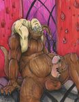  balls big_balls big_penis chimera freak fullmetal_alchemist human hybrid male mammal masturbation nightmare_fuel penis shou_tucker sitting solo unknown_artist unknown_species what_has_science_done 