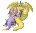  ball_fondling balls brokenwing chubby claws dragon dragoneer_(character) gay hindpaw horns invalid_tag male nude penis purplekecleon scalie uncut wings 