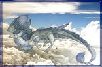  anarchpeace chinese_dragon dragon feral flying hi_res scalie solo wings 