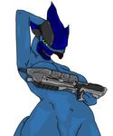  alien assault_rifle breasts female gun halo_(series) methados sangheili solo video_games weapon 