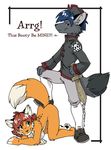  animethegreat anthro breasts canine duo female fox invalid_tag looking_at_viewer male mammal pirate plain_background straight white_background 