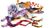  amaterasu canine deity female feral markings pearleden ribbons solo unusual_coloring ōkami 