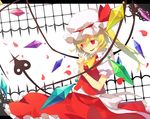  bad_id bad_pixiv_id blonde_hair flandre_scarlet hat red_eyes shionty side_ponytail solo touhou wings 