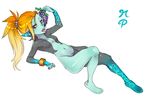  alternate_hairstyle barefoot deviantart_sample eating food fruit grapes image_sample imp maniacpaint midna no_headwear no_helmet pointy_ears ponytail red_eyes smile solo source_request the_legend_of_zelda the_legend_of_zelda:_twilight_princess 