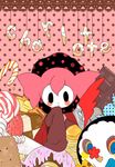  bad_pixiv_id blush_stickers cake candy candy_cane character_name charlotte_(madoka_magica) chocolate cookie doughnut food fruit lollipop mahou_shoujo_madoka_magica no_humans pancake slice_of_cake solo sprinkles strawberry strawberry_shortcake suishou_(light-moon) swirl_lollipop 