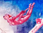  blue catwarrior diving evol female nude otter piercing pink swimming underwater 