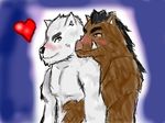 colors_ds gay hairy hug kenmaro lil_the_wolf love male mammal porcine shinoluigi wild 