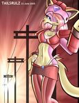  2005 anthro cat cleavage feline female powerlines solo tailsrulz 