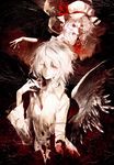  bad_id bad_pixiv_id banpai_akira bat_wings full_moon hat izayoi_sakuya knife moon multiple_girls parted_lips red_eyes red_string remilia_scarlet short_hair silver_hair smile string touhou vampire wings 