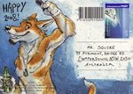  beer blotch canine diego dingo dog dog&#039;s_days_of_summer goatee male postcard solo 