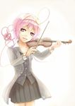  alternate_costume eyeball hairband highres hiiragi_shou instrument komeiji_satori pink_eyes pink_hair short_hair smile solo third_eye touhou violin 