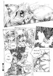  balls black_and_white blush butt comic cum facial feline flaccid gay invalid_tag licking male monochrome penis sanft territorial_marking thinking tongue translated tree uncut unknown_artist 
