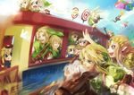  6+boys animal_ears balloon blue_eyes bunny_ears copy_ability dark_link earrings epona ezlo fairy hat horse imp jewelry kirby kirby_(series) link midna miyukiko multiple_boys multiple_girls multiple_persona navi pointy_ears princess_zelda smile sword the_legend_of_zelda the_legend_of_zelda:_a_link_to_the_past the_legend_of_zelda:_four_swords the_legend_of_zelda:_ocarina_of_time the_legend_of_zelda:_spirit_tracks the_legend_of_zelda:_the_minish_cap the_legend_of_zelda:_twilight_princess the_legend_of_zelda_(nes) toon_link weapon young_link 