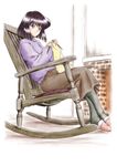 bishoujo_senshi_sailor_moon casual chair hino_ryutaro knitting loli pantyhose rocking_chair sailor_saturn sitting tomoe_hotaru yarn 