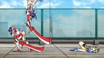  !@#$%^&amp;* animated animated_gif ass brainjacker_(rin_kaifon) gif shoujo_senki_brain_jacker shoujo_senki_soul_eater soul_eater_(mikoto_enjou) sword weapon 