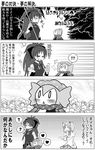  2girls :&lt; charlotte_(madoka_magica) comic greyscale kaname_madoka long_hair madoka_runes magical_girl mahou_shoujo_madoka_magica monochrome multiple_girls nagano_(5ronta) sakura_kyouko school_uniform short_hair short_twintails spoilers translated twintails |_| 