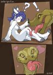  &hearts; anthro_bestiality couple female feral hypnosis lagomorph nude rabbit reptile scalie snake tongue wolfy-nail 
