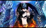  bicolored_eyes black_rock_shooter chain kuroi_mato scar snyp 