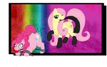  ball_gag bdsm blue_eyes bondage bound cutie_mark dominatrix duo equine female feral fluttershy_(mlp) friendship_is_magic fur gag hair horse lesbian long_hair mammal my_little_pony pegasus pink pink_fur pink_hair pinkie_pie_(mlp) pony spanking teal_eyes unknown_artist whip wings yellow yellow_fur 