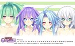  black_heart calendar green_heart hyperdimension_neptunia purple_heart tsunako white_heart 