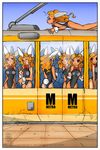  crowd human jollyjack lagomorph rabbit train 