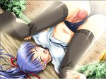  artist_request blue_hair buruma buruma_aside dutch_angle eyes_closed gym invisible_penis invisicock midriff navel pussy shirt_lift shouting spread_pussy thighhighs top-down_bottom-up uncensored uniform vaginal 