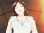  2girls animated animated_gif bouncing_breasts breast_smother breasts gif lingerie multiple_girls nipples no_bra onmyouji pov source_request underwear undressing 