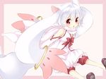  animal_ears bad_id bad_pixiv_id blush bunny_ears cat_ears kyubey mahou_shoujo_madoka_magica maruki_(punchiki) personification red_eyes short_hair solo white_hair 