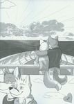  &hearts; &lt;3 anthro canine comic dog elliot fluke greyscale male mammal monochrome motion_of_the_ocean ryan sunrise 