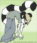  emo female flexible holly_massey lemur pants shirt solo tail zeriara_(character) 