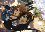  asahina_mikuru koizumi_itsuki kyon nagato_yuki petals sakamoto_kazuya scan seifuku suzumiya_haruhi suzumiya_haruhi_no_yuutsu tree 