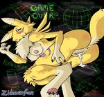  after_sex blush breasts butt canine cum cum_in_pussy cum_inside digimon female fox pussy redness renamon solo tail tears yellow zidanerfox 