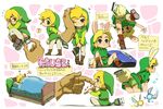  animal_ears ass blonde_hair bunny_ears bunny_tail hat link miniboy pants pants_pull pointy_ears tail the_legend_of_zelda translated usb usikani 