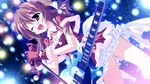  christmas game_cg guitar hinata_mutsuki matsuoka_kanade microphone panties skyfish underwear wink yotsuiro_passionato! 