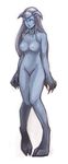  alien breasts draenei female gcr77784 hooves horn horns jewelry navel nude plain_background solo tentacles video_games warcraft white_background world_of_warcraft 