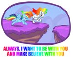  blue couple cutie_mark cyan_body english_text equine female feral friendship_is_magic hair horn machine mammal mechanical multi-colored_hair my_little_pony pegasus plain_background purple_eyes rainbow rainbow_dash_(mlp) rainbow_hair rainbowdashpegasi robot robot_unicorn_attack running text unicorn white_background wings 