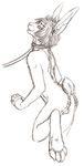  butt collar lagomorph leash male nude piercing rabbit solo speed_(artist) 