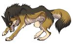  brown canine claws cleanminded911 dog male markings orange_eyes solo tail teeth 