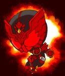  chibi kamen_rider kamen_rider_ooo kamen_rider_ooo_(series) kaos lowres male_focus red solo taja_spinner tajador_(ooo_combo) 