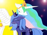  alicorn cute cutie_mark duo equine female feral friendship_is_magic horn horns horse mammal my_little_pony pony princess princess_celestia_(mlp) princess_luna_(mlp) royalty sibling sisters winged_unicorn wings 