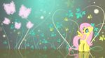  absentparachute arthropod blue_eyes butterflies butterfly equine female feral fluttershy_(mlp) friendship_is_magic insect mammal my_little_pony pegasus solo wallpaper widescreen wings 