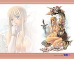  akamaru elf nipples nude panty_pull wallpaper 