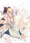  dress fate/stay_night saber saber_lily takeuchi_takashi thighhighs type-moon 