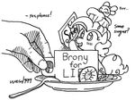  english_text equine female feral friendship_is_magic hand horse mammal my_little_pony pinkie_pie_(mlp) plain_background plate pony splenda spoon sugar text wasd999 wasd_999 white_background 