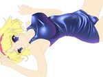  alice_margatroid blonde_hair blue_eyes breasts ichio large_breasts one-piece_swimsuit school_swimsuit solo swimsuit touhou work_in_progress 